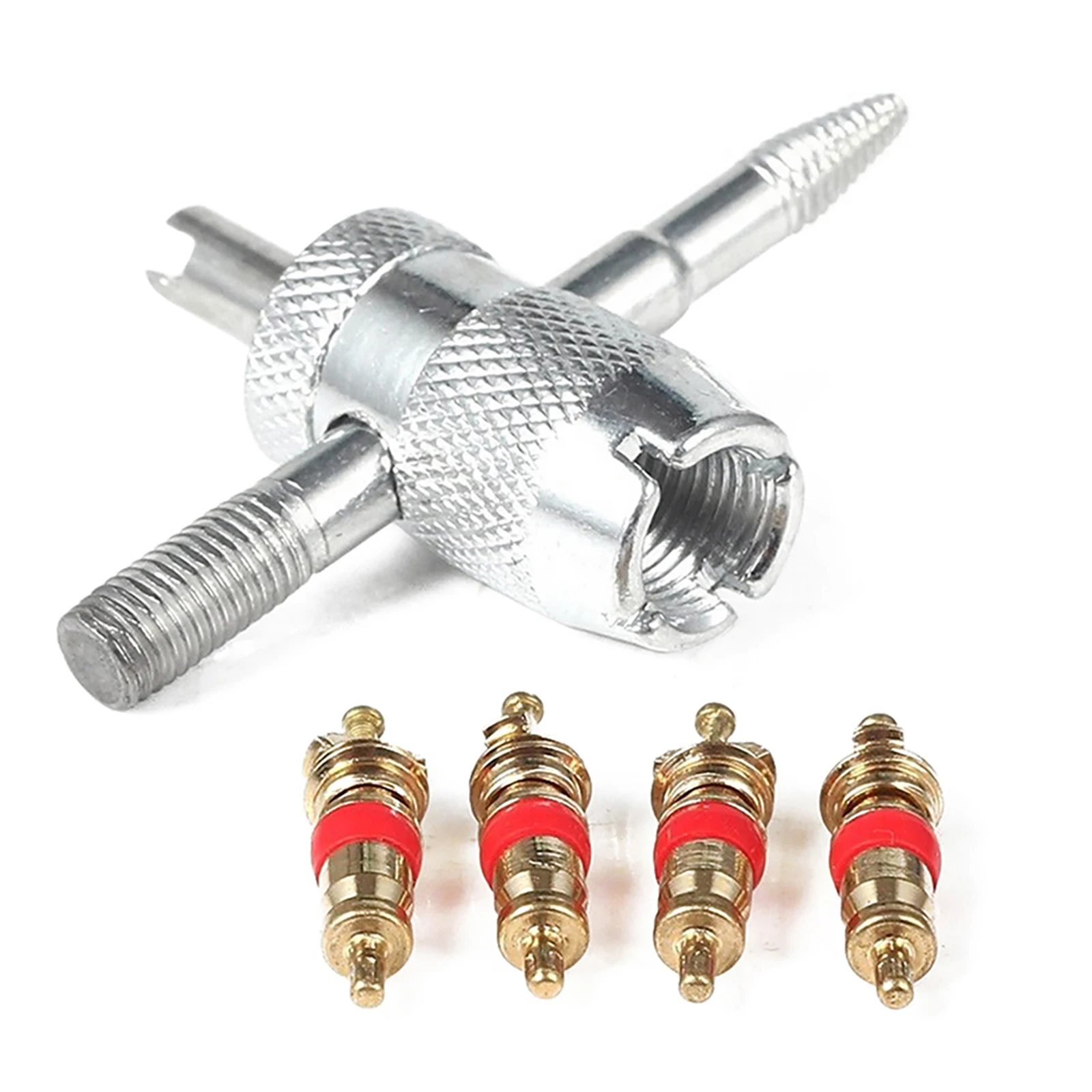 

1Set 5pcs Car Truck Tire Screwdriver Valve Stem Core Remover Installer Tool Tyre Valve Core Tools Valve Core High Quality