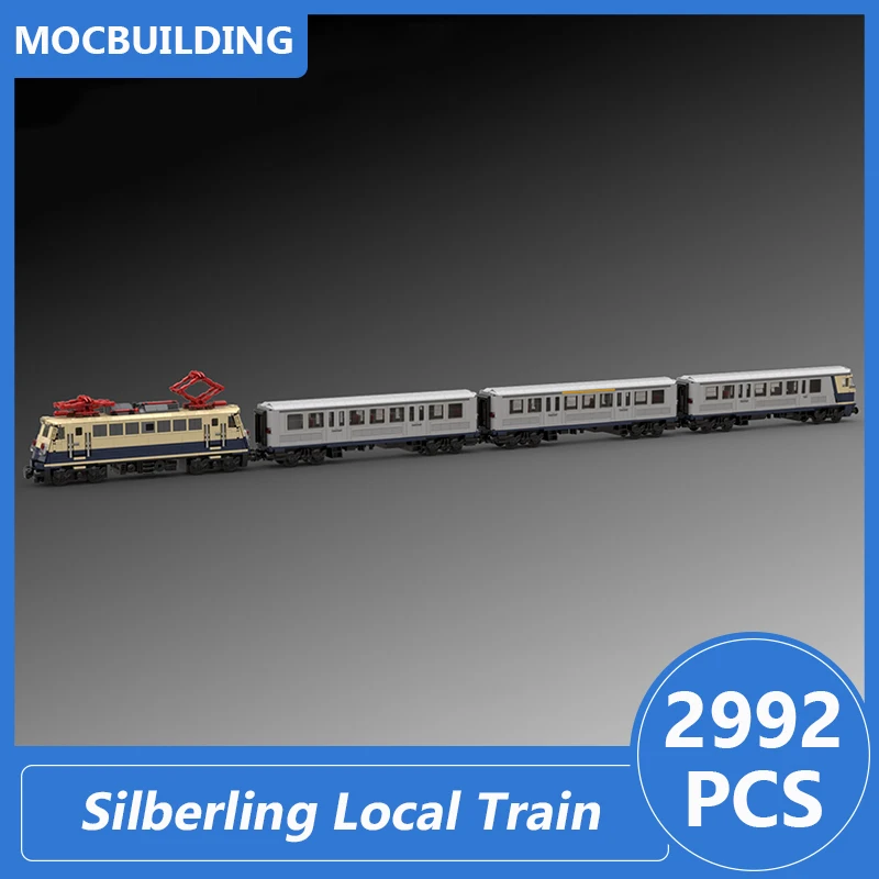 

Silberling Local Train Model Moc Building Blocks Diy Assemble Briccks Transportation Series Educational Xmas Toys Gifts 2992PCS