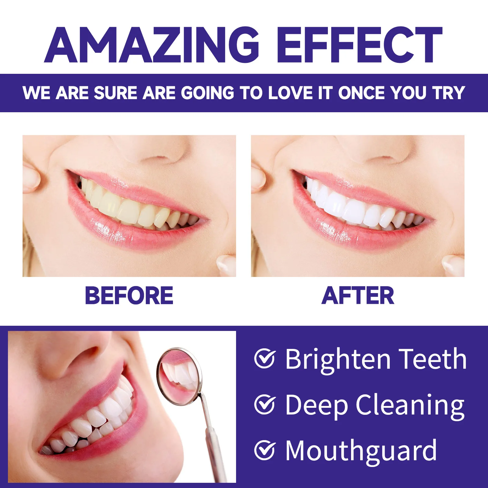 Teeth Whitening Powder Improve Dental Plaque Remove Protect Gum Oral Hygiene