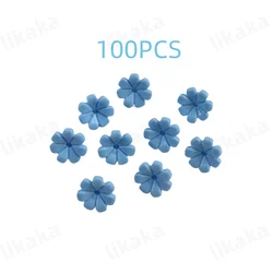 Colorful Flower Building Blocks Set - DIY Beautiful Garden and Tree House Accessories (Blue)
