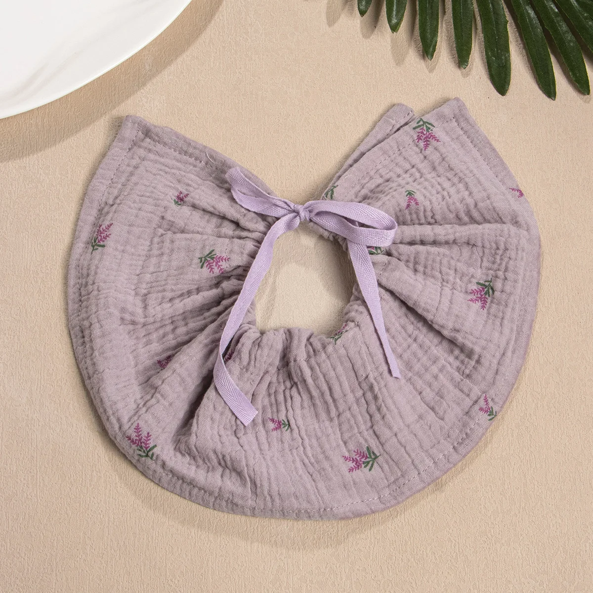 새로운 귀여운 Drawstring Bibs 면화 거즈 타액 수건 Burp Cloths Bandana Scarf for Boy Girl Soft Feeding Drool Bib