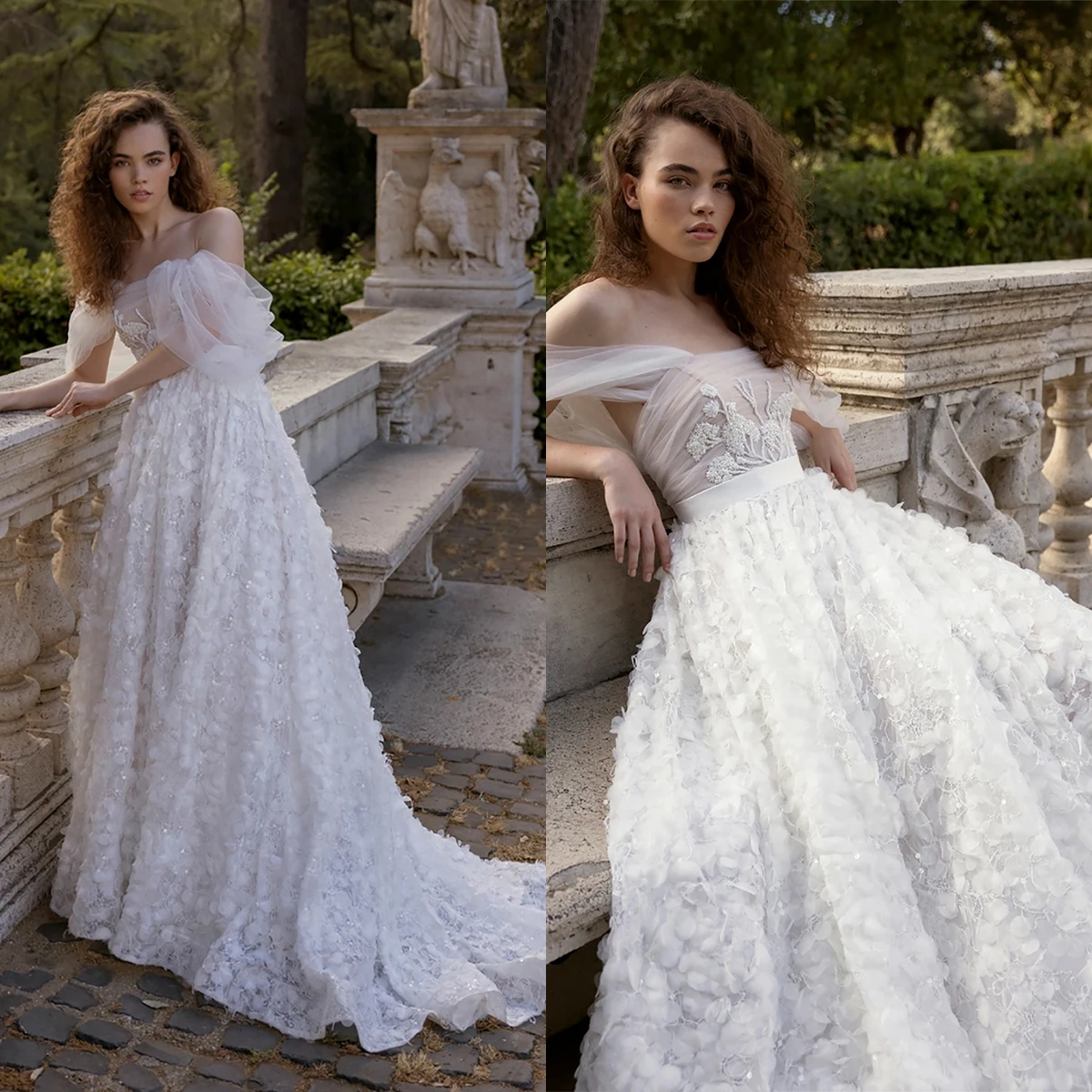 

Vintage Wedding Dresses Sexy Off Shoulder Appliques Lace Country A Line 2023 Bridal Gowns Custom Made Backless Sweep Train Robes