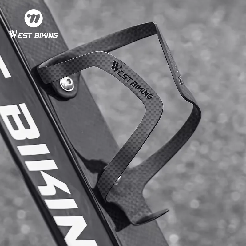 WEST BIKING Bicycle Carbon Bottle Holder Lightweight Water Bottle Cage MTB Road Bike Triathlon Bracket Cycle Accessories