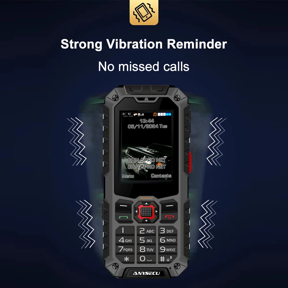 ANYSECU S9 4G LTE Network Radio RTOS System IP68 Waterproof POC Radio Work With Real-ptt or Global-PTT 5