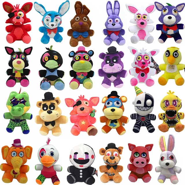 18cm Kawaii FNAF Plush Toy Cartoon Animal Freddy Fazbear Plush Figure Bear  Foxy Rabbit Anime Plush Toys Children's Holiday Gift - AliExpress