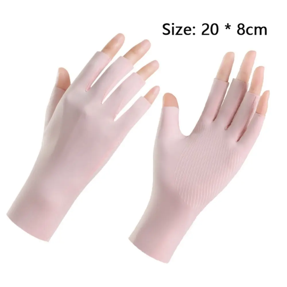 High Elasticity Sunscreen Gloves Radiation Proof Nail Uv Protection Nail Painting Gloves Breathability Protect Finger Skin sunscreen gloves nail art gloves