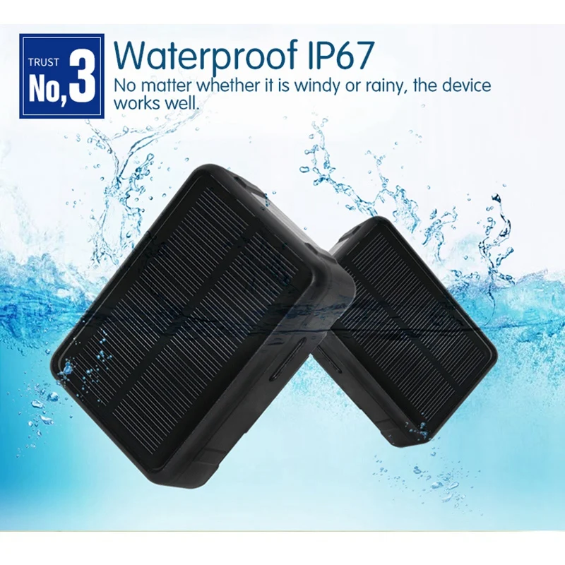 Impermeável Solar Gps Tracker 9000mah Power Sheep Vaca Gado Gsm Wifi Tracking Voice Sos Alarm Platform Rf-v34 - Imagem 3