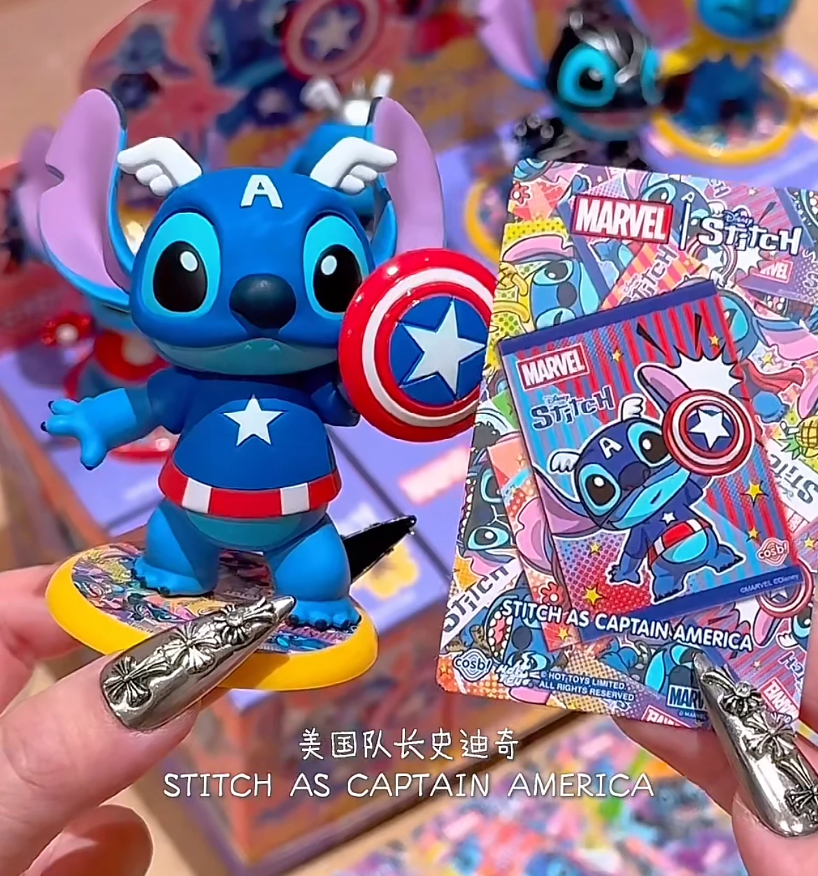 Marvel Stitch Mini Blind Box Trendy Desktop Ornament Play