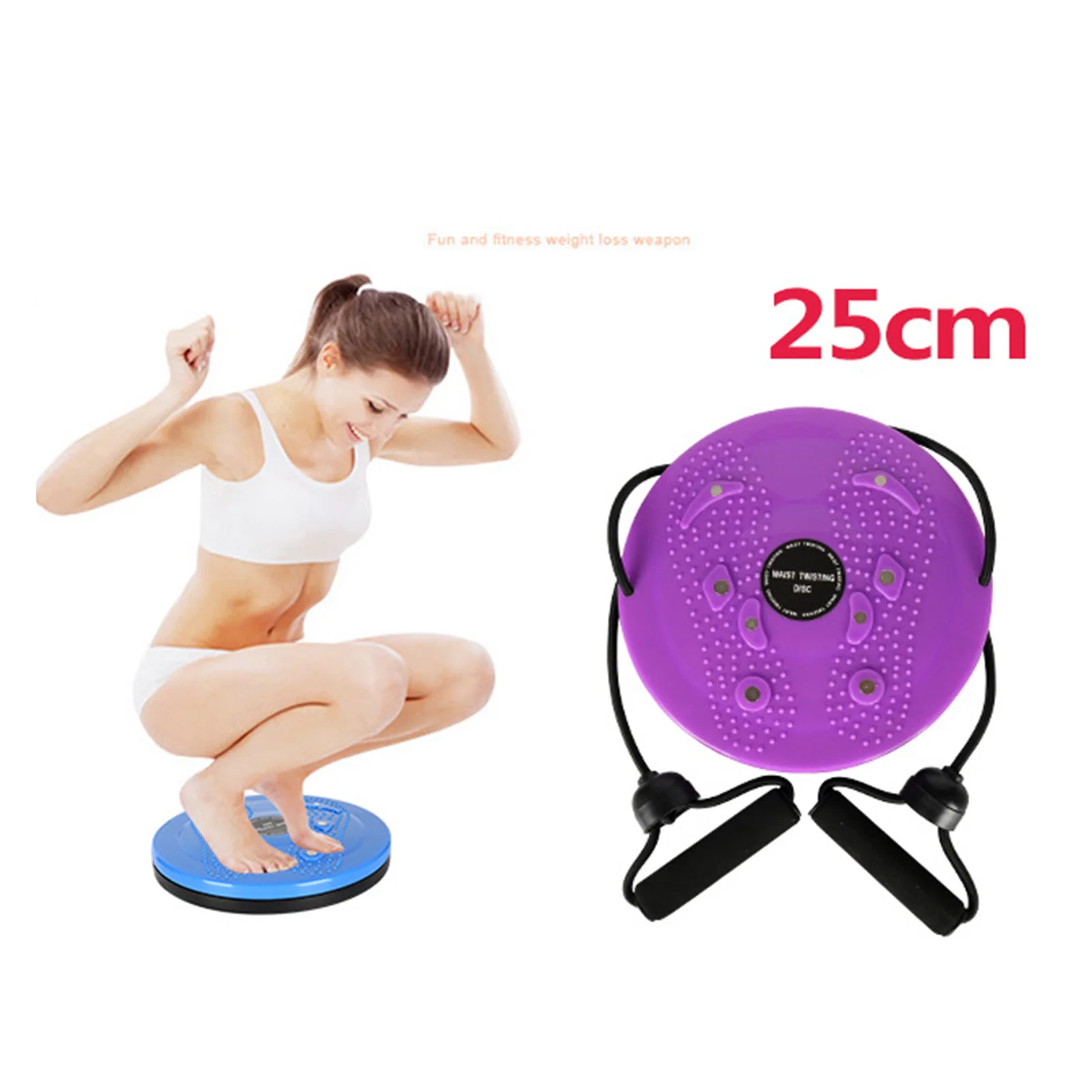 Waist Twisting Disc Waist Twisting Disc Magnet Foot Massage Slimming Large Area Granular Protrusions Pedal with Rope
