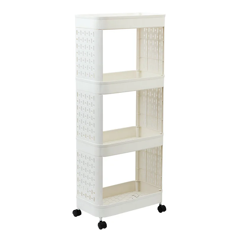 Simple Multifunction Removable Trolley Storage Rack Under Desk Floor Desk Sewn A4 Documents Magazine Book Organizer Storage Rack