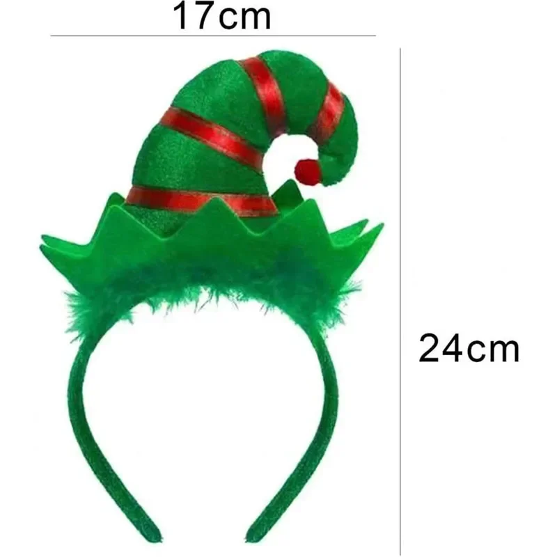 Blinking LED Christmas Headbands, Light Up Elf Hair Band for Christmas Decoration, Party and Festival