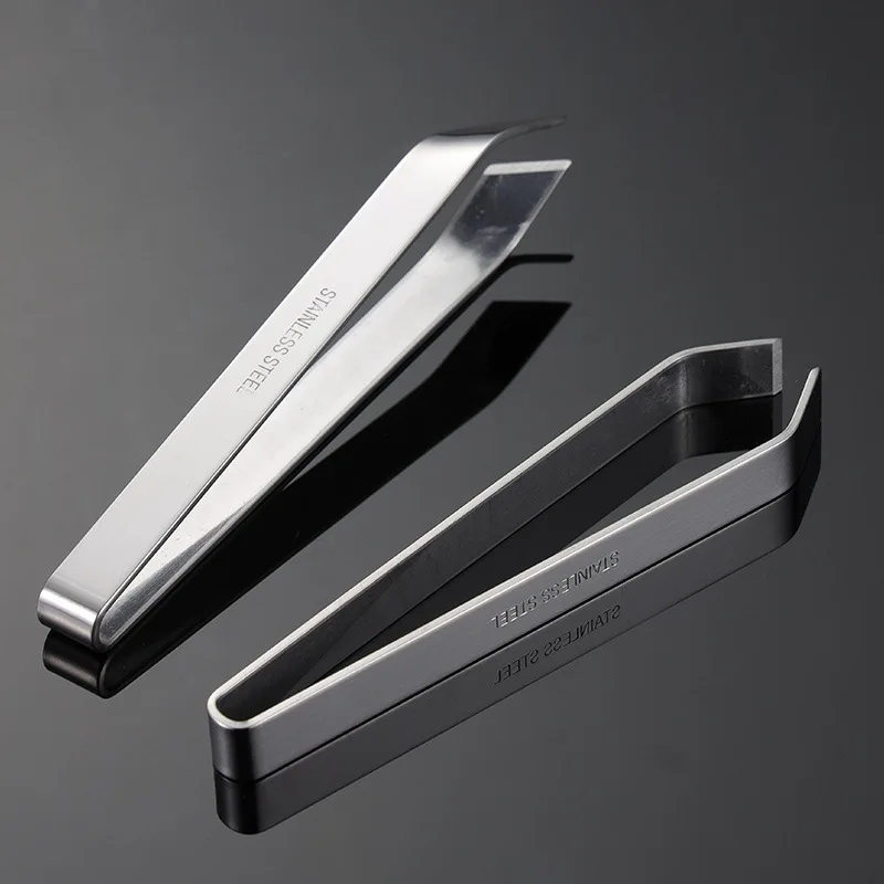 Description Picture 6 of item2Pcs Fish Bone Tweezers Stainless Steel Flat Slant Tongs Pliers Hair Pliers Pin Bone Removal Seafood Removal Clip Kitchen Tool