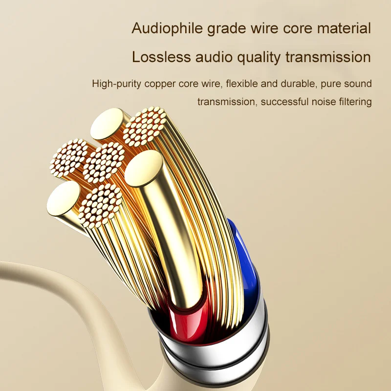 HiFi Surround Sound Noise-Reduction Sleep Earbuds with Mic - Soft Wired Headphones