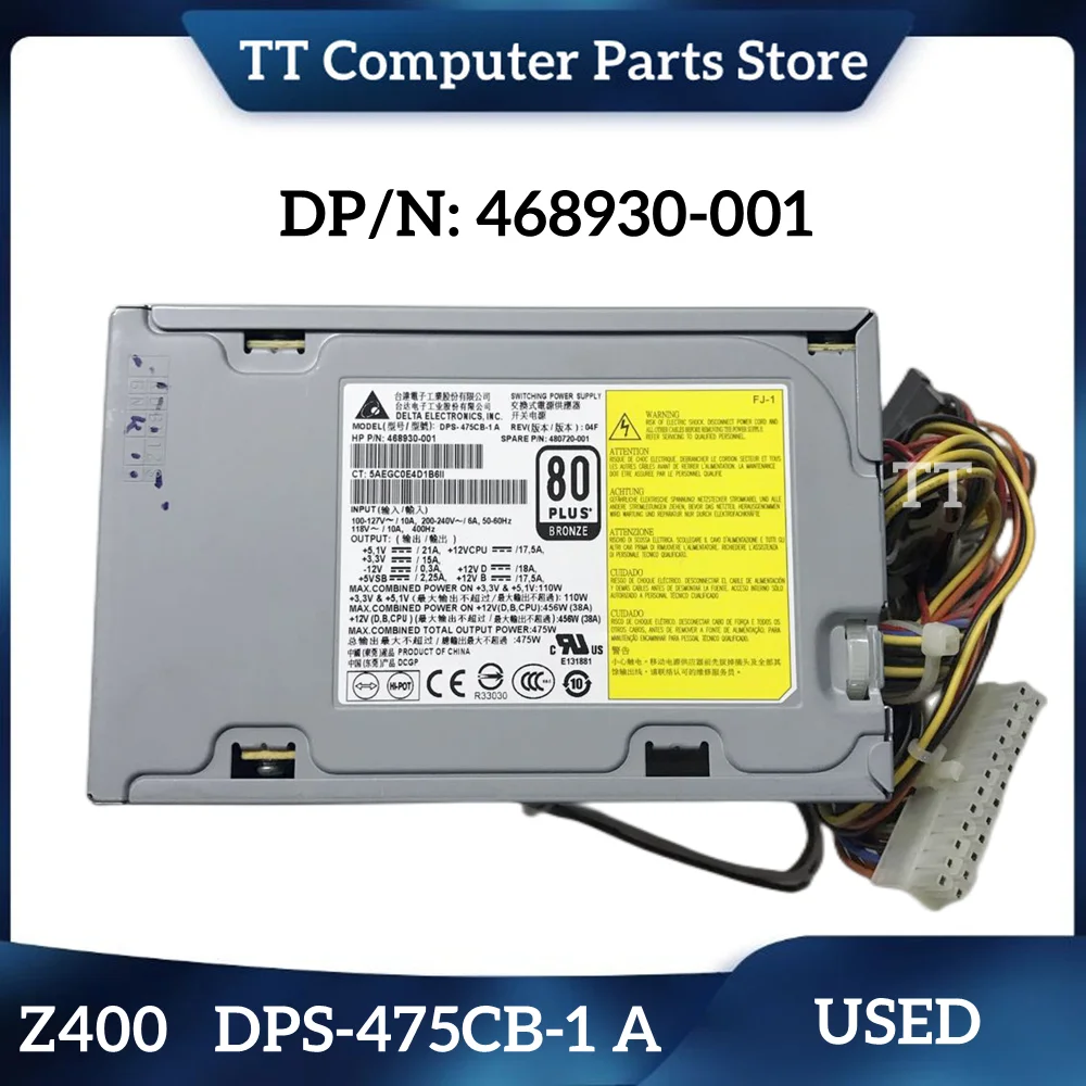 Tt 475W Psu Dps-475Cb-1 A Psu 468930-001 480720-001 Per Hp Z400 Workstation Switch Adattatore Di Alimentazione Modulo Di Alimentazione Del Server