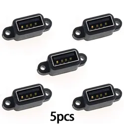 Waterproof USB 2.0 Charging Data Connector Set - 5 Pack - 1pack (Dark Grey)