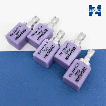 ZECHAUN CAD Dental Labs and Technicians C14 Glass Ceramic Blocks HT/LT for Sirona Cerec Veneer Dentistry Materials 5pcs/Box 1