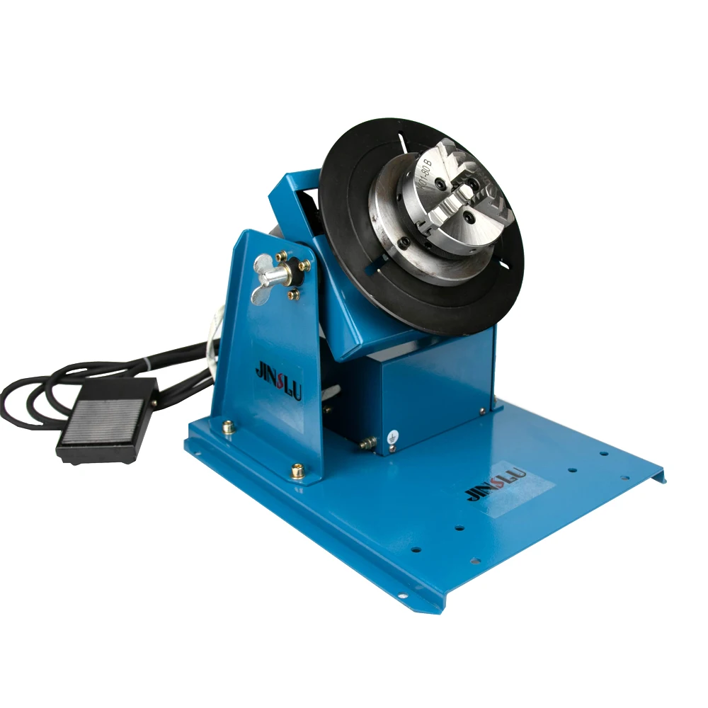 

110V 220V BY-10B 10KG Mini Welding Rotator Turntable Welder Positioner With 3 Jaws Lathe Chucks K01-80B 80mm Chuck