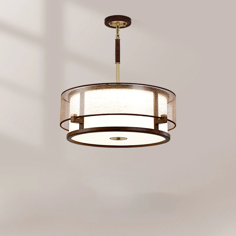 

Лампа из массива дерева для столовой, люстра в китайском стиле для столовой, персонализированная обеденная настольная лампа, светодиодные антикварные лампы для чайной комнаты