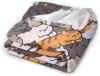 Cartoon Cat Throw Blanket Soft Fleece Blankets Plush Comfy Microfiber Throws Decor for Home Bed Couch Living Room Sofa 6