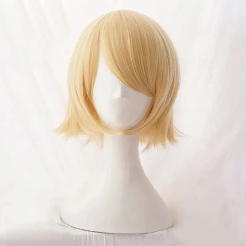 Rin Short Blond Heat Resistant Synthetic Hair Anime Cosplay Wigs