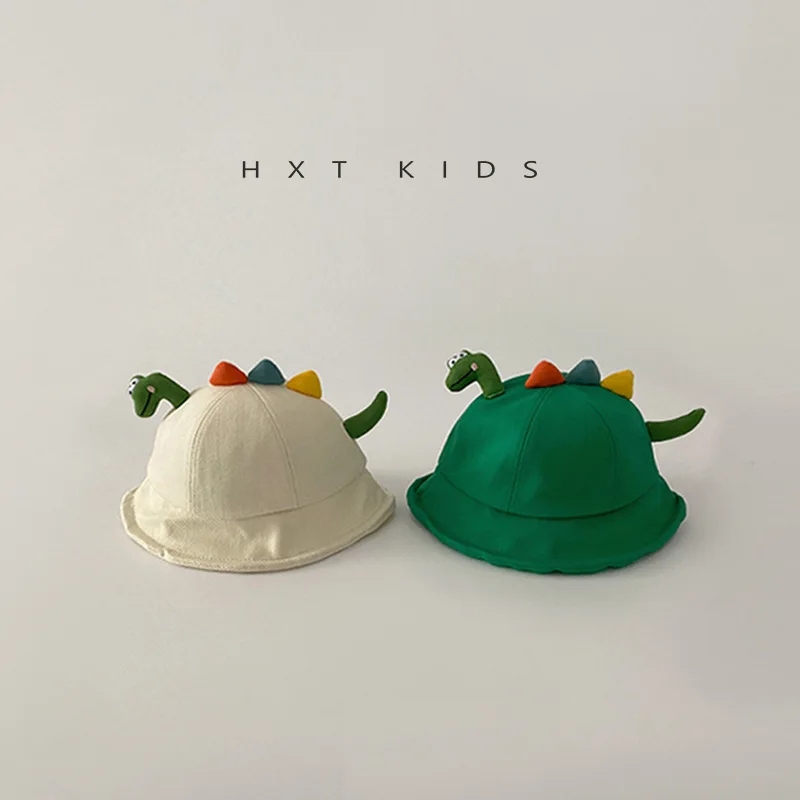 

Children Hat Spring and Autumn 2024 Cute Dinosaur Sunscreen Hat Boys and Girls Baby Sweet Fashionable Kids Simple Hat