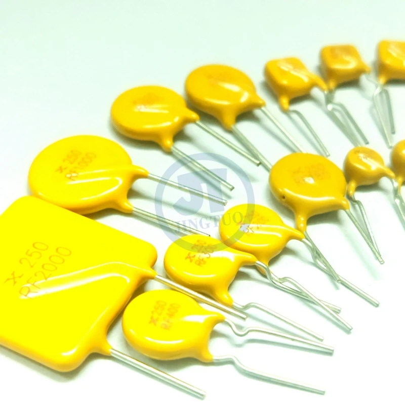 PPTC Resettable Fuse 250V 0.03/0.11/0.12/0.145/0.18/0.6/2A TRF250-030/110/120/180/600 RF080/120/400/600/1000/2000 resettable fuse