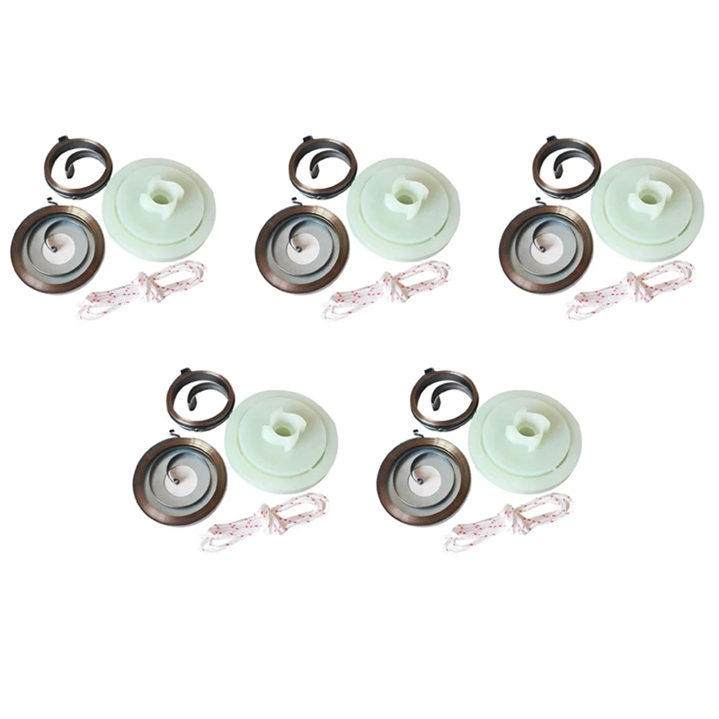 

5X 5200 5800 52Cc 58Cc For Chinese Chainsaw Easy Starter Recoil Spring Pulley Rope Repair Kit Gas Saws