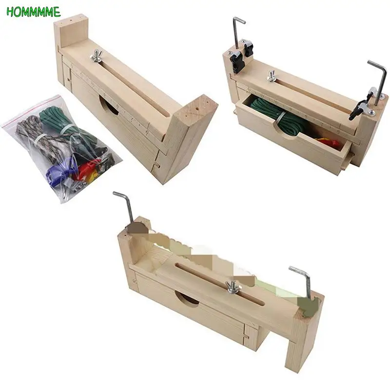 Diy Tool Bracelet Woven Workbench Length Adjustable Manual Wooden Paracord  Jigs Set Rope Weaving Maker Platform wooden/Plastic - AliExpress