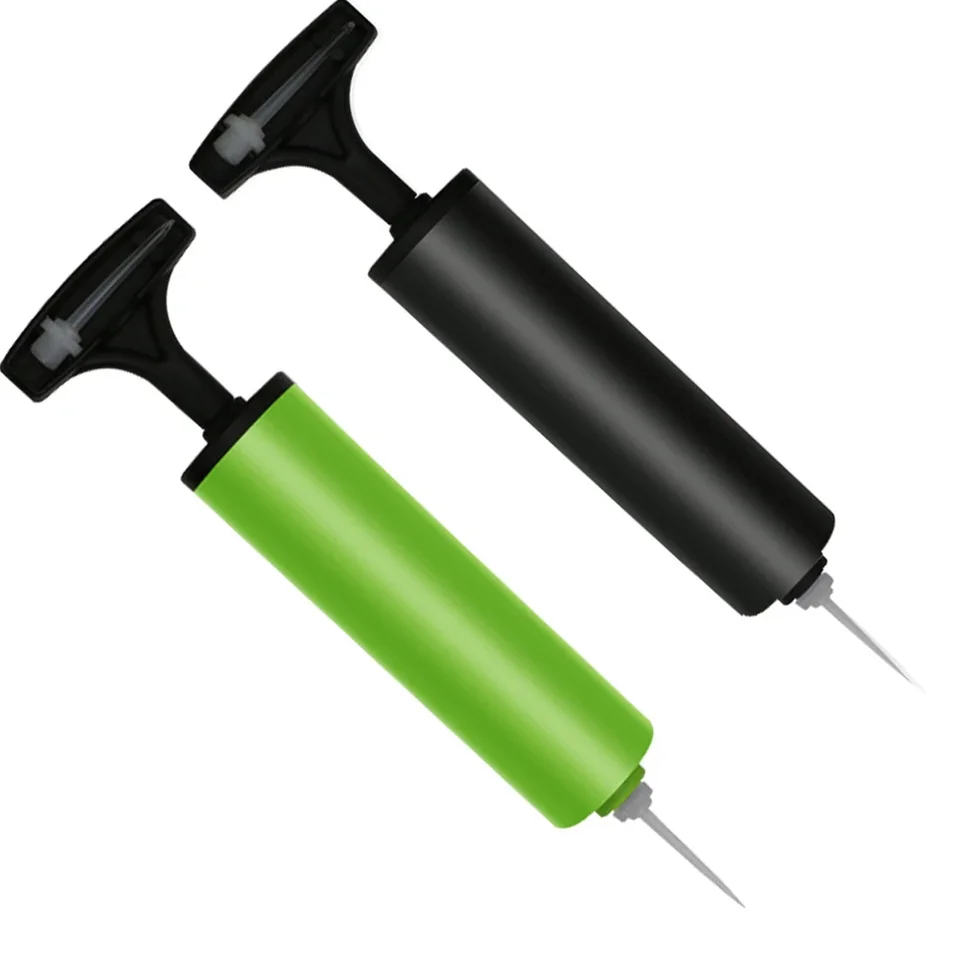 Ballpumpe Handpumpe Blau - Tragbare Luftpumpe Mit Nadel Für Sportbälle