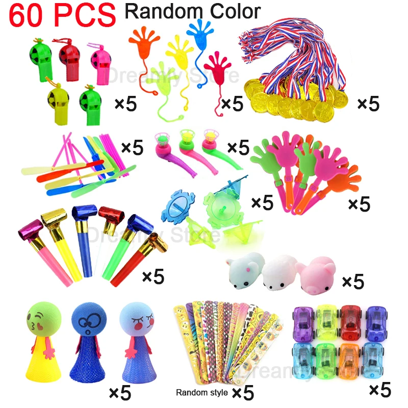 Party Toys Kids Party Favors Assortment Giveaway Pinata Filler Bulk Boys Girls Treasure Boxs Birthday Party Supply Gifts