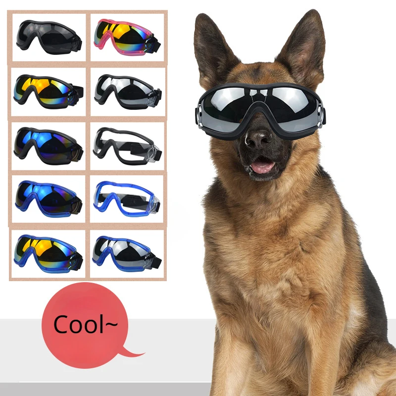 

Outdoor Dog Goggles Small Breed Easy Wear Small Dog Sunglasses Adjustable UV Protection Puppy Sunglasses for Small to Medium Dog