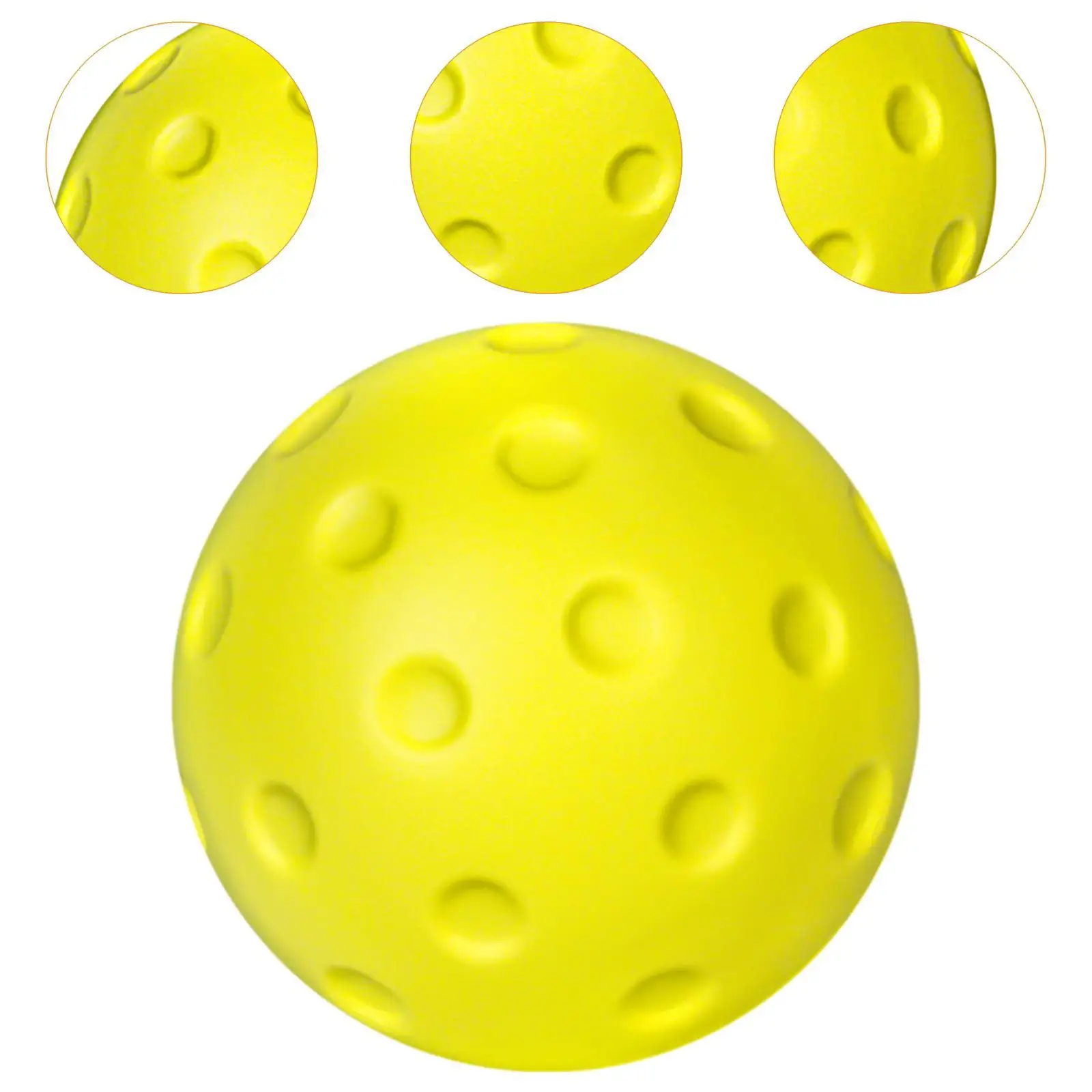 10x Pickleball Ball 74mm Flexible Indoor Practice Ball Training Outdoor