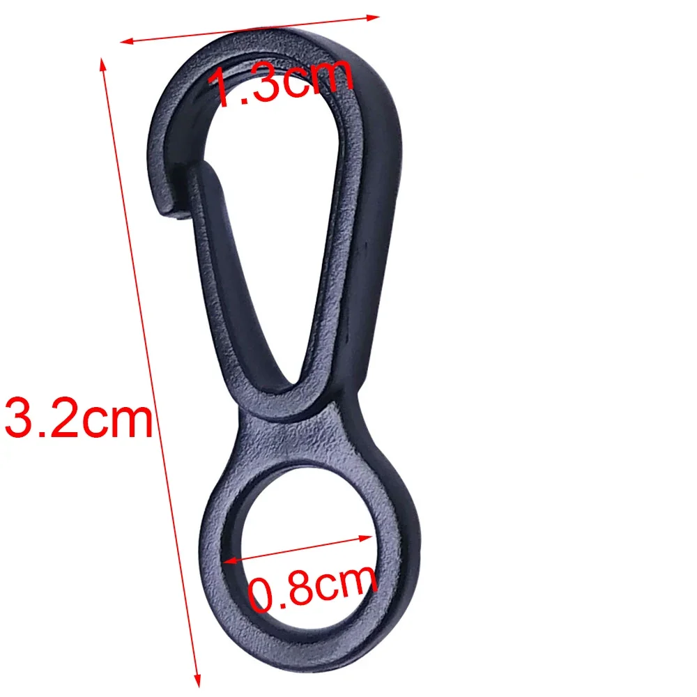 Key Chain Clip 50Pcs 100Pcs Plastic Mini Circle Snap Hook Lobster Clip For Camping Hiking Backpack DIY Key Ring Keychain Clasp