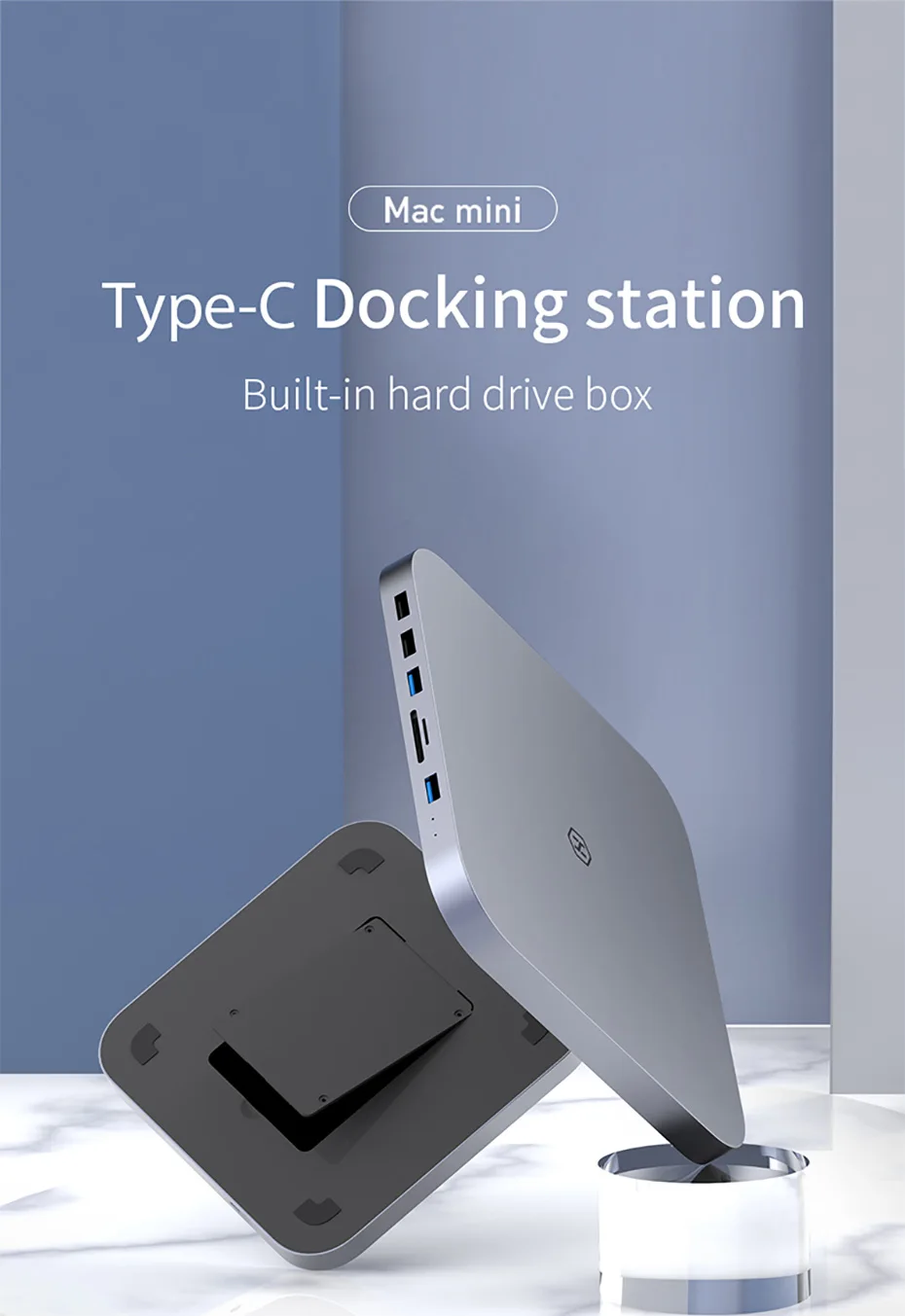 Disco Rígido, Docking Station para Mac Mini,