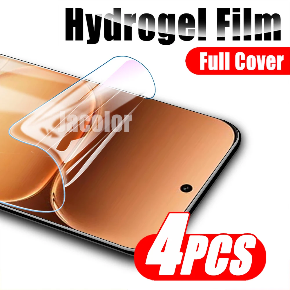 4PCS Soft Safety Hydrogel Screen Protectors - Durable Gel Film, Not Tempered Glass