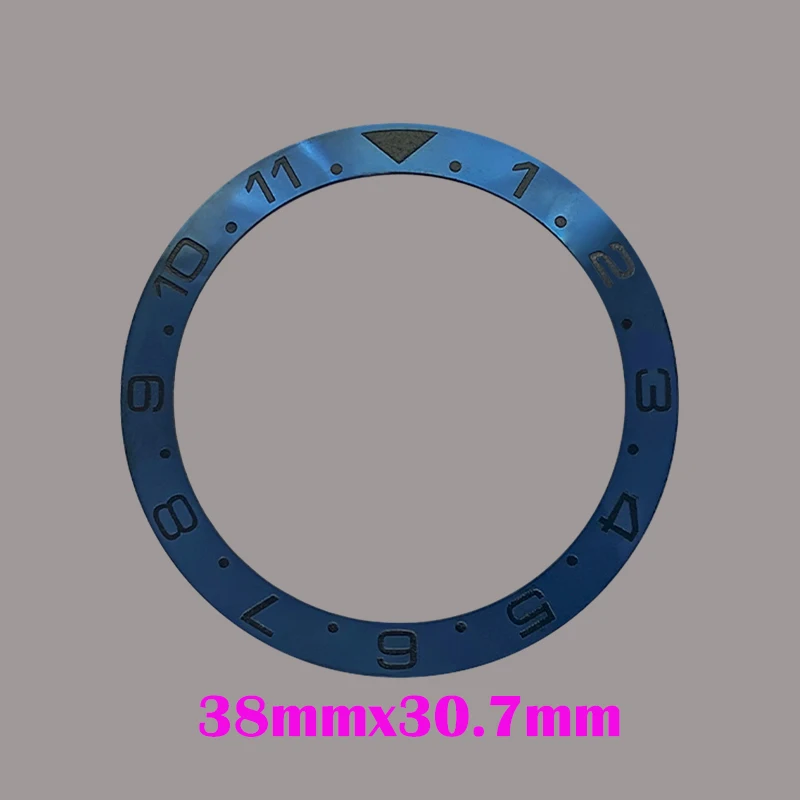 Mod Tilt 38mm * 30.6mm Ceramic Bezel GMT and diving watch inserts suitable for SUB SKX007 40mm men watch replacement Bezel