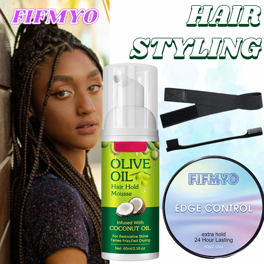 HairFoamMousseforStylingCurlyHairMousseforWigsEdgeControl