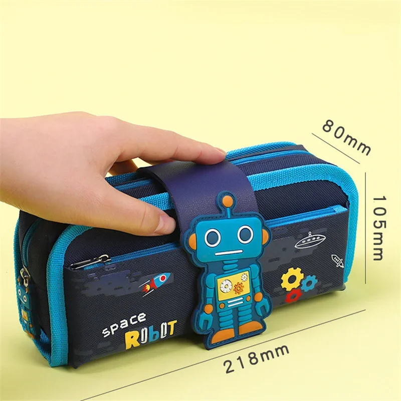 Detachable Cute Pencil Case School Stationery Bag Large Capacity Pen Case Cartoons Pen Bag Children Pencil Bag Boy Student Gifts
