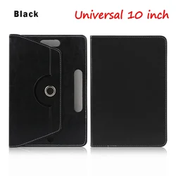 Colorful High - Quality Leather Flip Stand Universal Tablet Case (7 - 10.1) (Type2 - black)