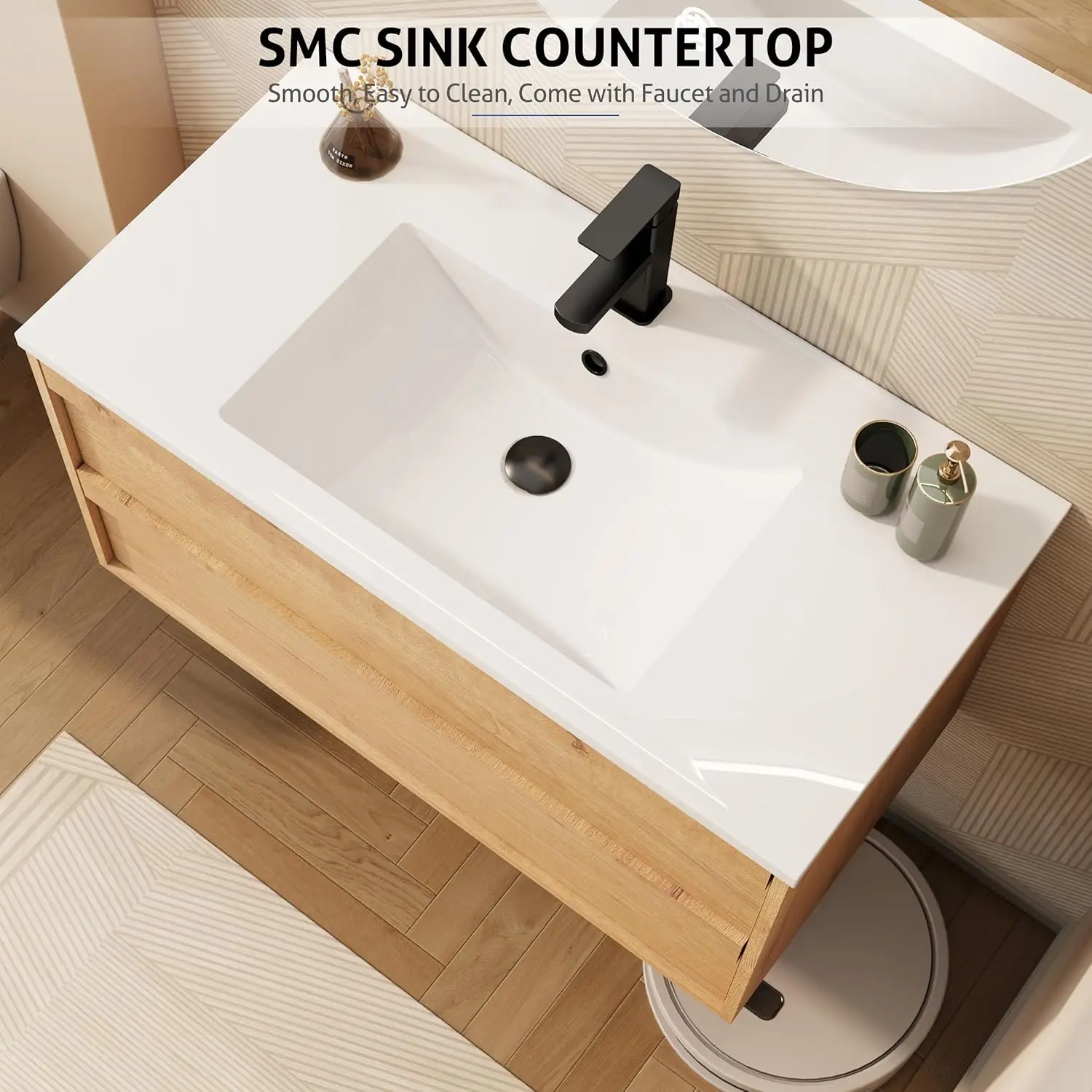 36" Floating Vanity Cabinet 6