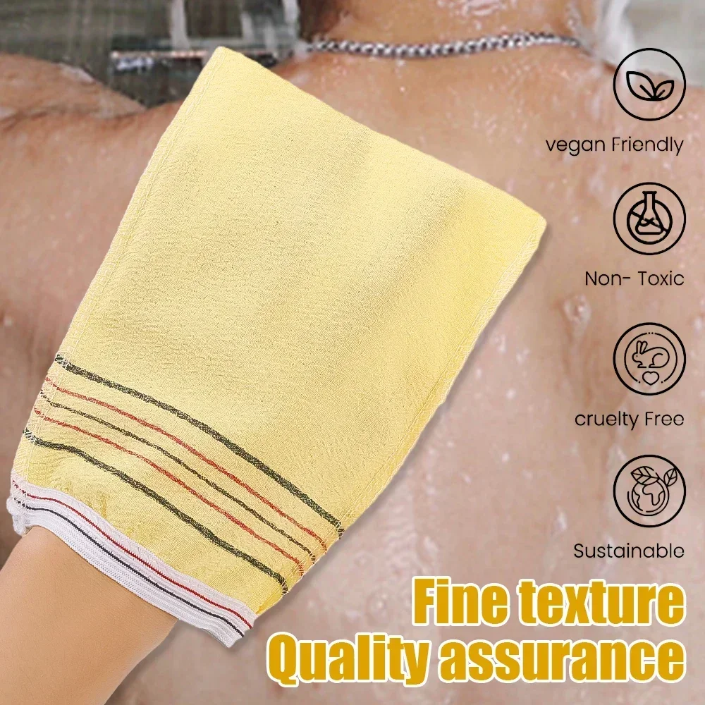 Exfoliating Bath Towel Korean Washcloth Body Massage Scrub Shower Towel SPA Portable Grain Brush Peeling Dead Skin Gloves Adults 3