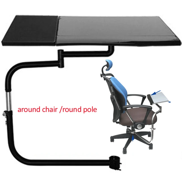OK030 031 Multifunctoin full motion mouse pad Support + Laptop Holder  keyboard mount around chair pole
