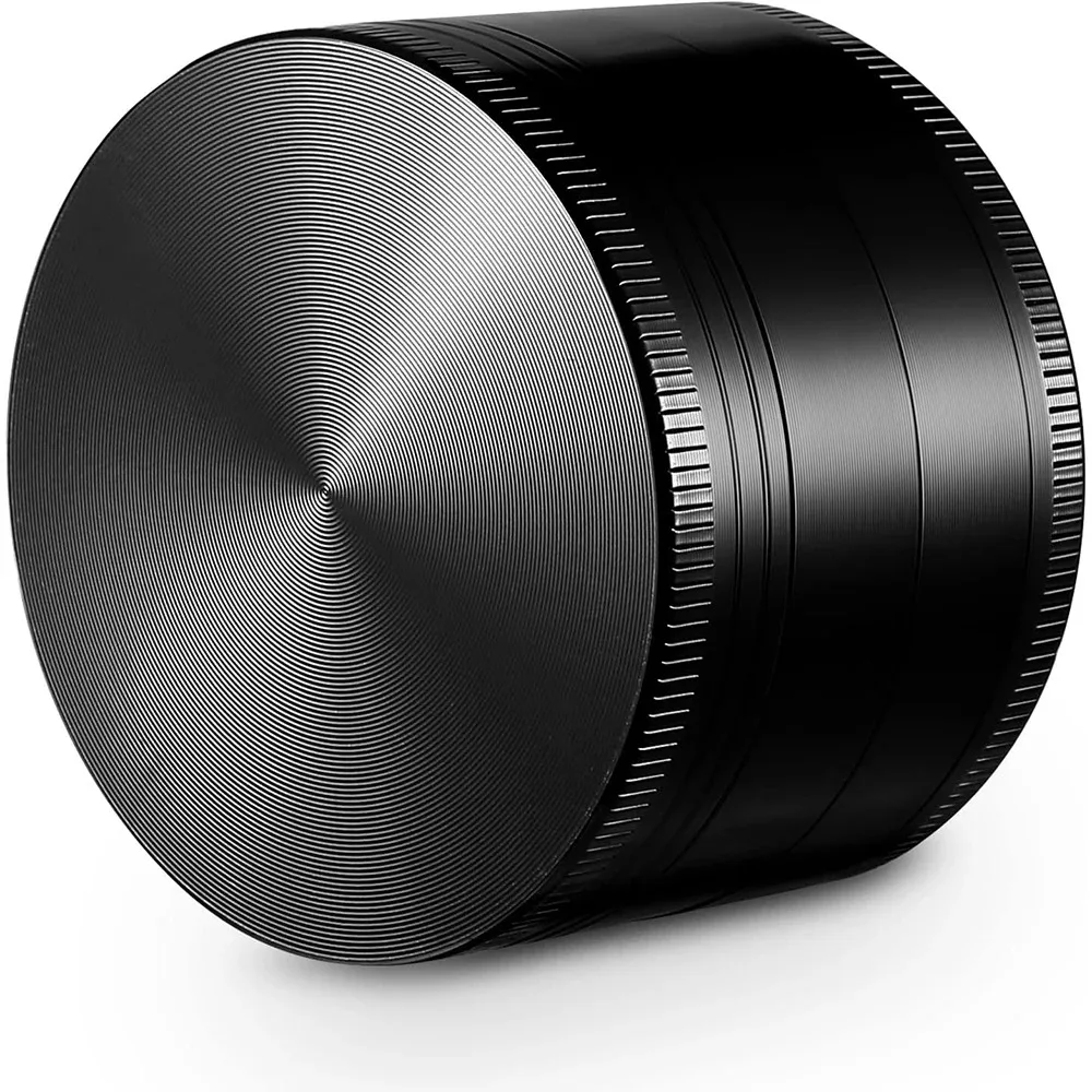 Premium 4-Layer Aluminum Herb & Spice Grinder with Scraper - Zinc Alloy Smooth Grind, 40mm Portable Food Mill