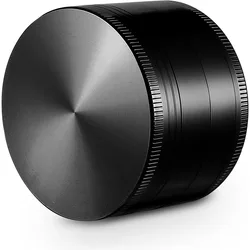 Premium 4-Layer Aluminum Herb & Spice Grinder with Scraper - Zinc Alloy Smooth Grind, 40mm Portable Food Mill (1 pcs)