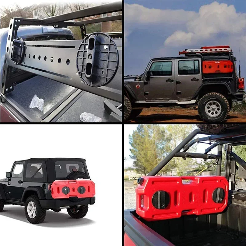 10L 20L 30L Petrol Can Clamp Bracket Cars' Jerry Fuel Can Gas Diesel Fuel Tank Oil Container Spare Petrol Tank Backup Fastener
