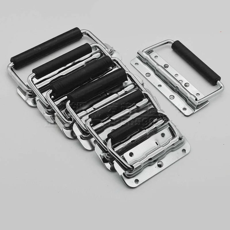DIY Stainless steel folding spring handle Toolbox Instrument Machinery