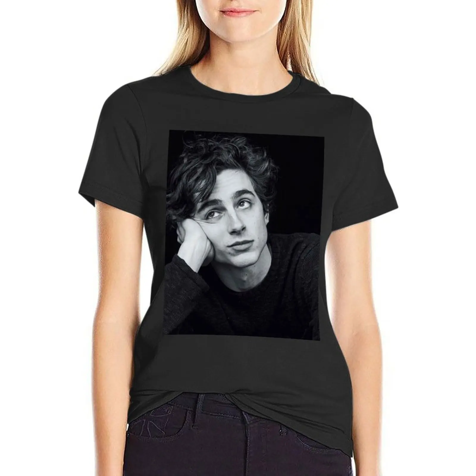 

Timothée Chalamet T-Shirt shirts graphic tees summer top t-shirt dress for Women sexy