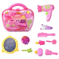 Beauty Salon Set Toy Interactive Pretend Play Hair Salon Playset Fashion Role Play Kit Carry Case For Kids Toys Gifts For Girls 2
