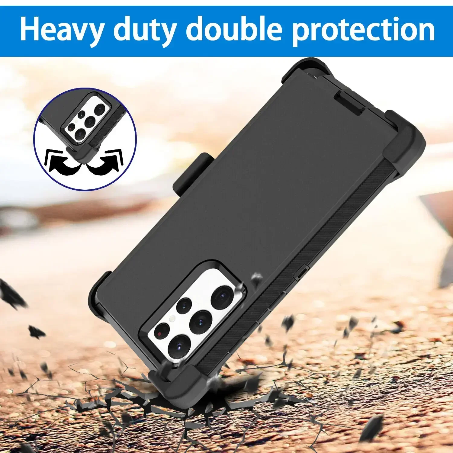 Rugged Armor Belt Clip Holster Case