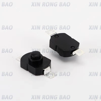 Push Button Switch 10PCS 18*12MM Flashlight Switch 1.5A 250VAC Self Locking Patch Type 2P-ON-OFF Small Switches KAN-28